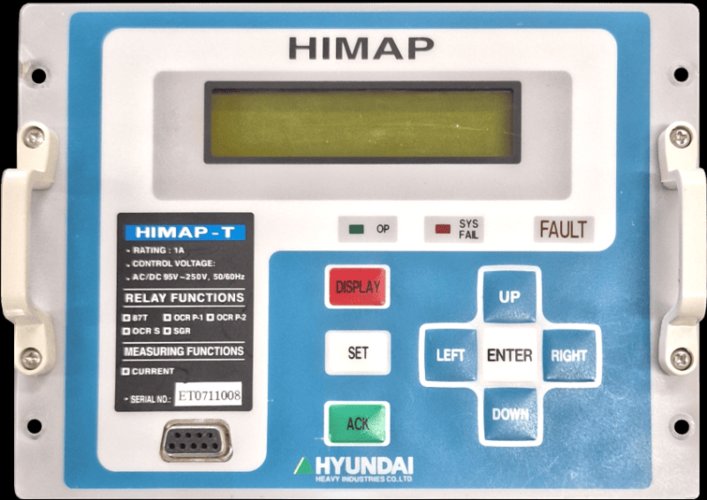 HIMAP original front panel — zastareli zaštitni relej za marine i industrijske primene